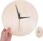 Wooden Clock Face, 9.83 Inch Unfinished Round Insert Blank Wood Clock Dial - Image 8