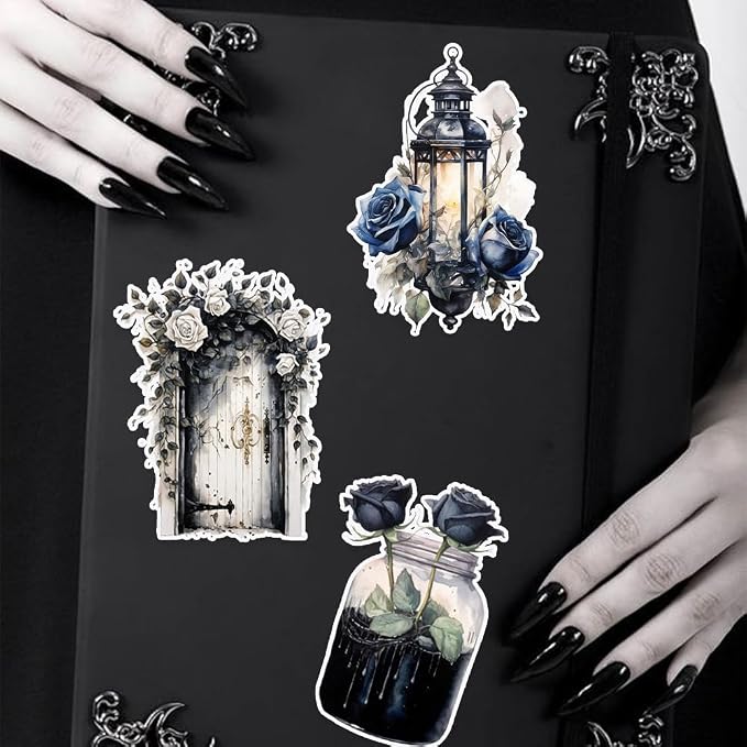 Dark Aesthetic Stickers 80 Pcs, Water Bottle Vinyl Waterproof Sticker - Image 6