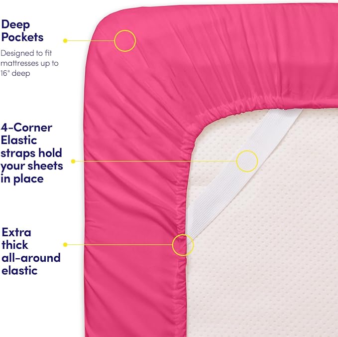 Full Size Sheet Set with Built-in Sheet Straps - Image 5