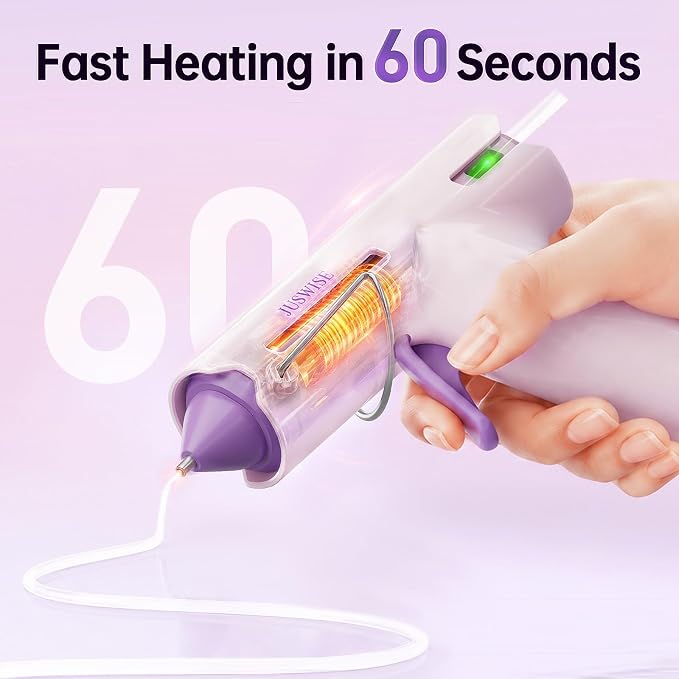 Cordless Hot Glue Gun, Fast Preheating Mini Glue Gun and 20 Sticks Set - Image 2