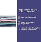 YnM Cooling Weighted Blanket for Adults, 15lbs Heavy Bed Throw Comforter - Image 9