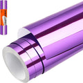 WRAPXPERT Chrome Vinyl Purple Chrome Mirror Metallic No Bubble 12" x5ft by WRAPXPERT