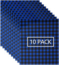 FUNKAKA Heat Transfer Vinyl HTV Black Blue Buffalo Plaid by FUNKAKA