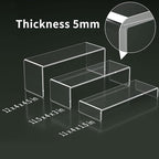HIIMIEI Acrylic Display Riser, 3 Step 12" Large Acrylic Risers, Thickened to - Image 3