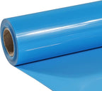 TUMIYA Lake Blue Heat Transfer Vinyl HTV Rolls, Glossy Adhesive Lake Blue HTV by TUMIYA
