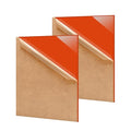 2 Pack 12'' x 16'' Opaque Orange Acrylic Sheet, 3mm Thick Acrylic Plastic by Unknown