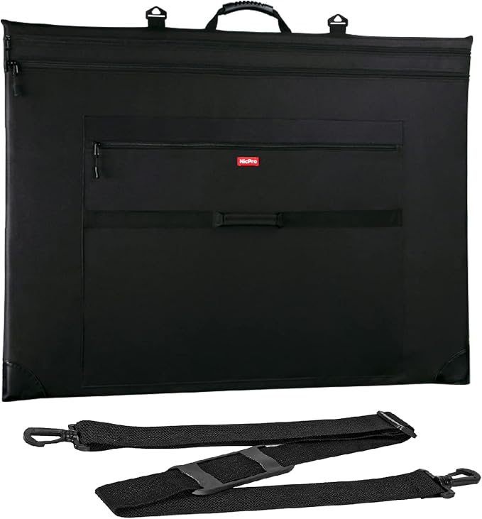 Nicpro Light Weight Art Portfolio Bag, 32 x 42 Extra Large Art Portfolio Case by Nicpro