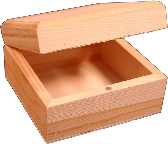 Creative Hobbies® Unfinished Mini Wood Craft Box - Image 5