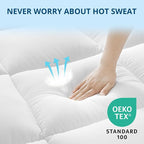 YUGYVOB California King Mattress Topper Extra Thick, and Breathable Mattress - Image 3