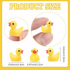 YsesoAi 100Pcs Mini Resin Ducks, Tiny Ducks Figurines Bulk - Image 2