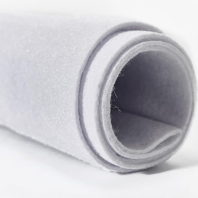 Soft White Felt Fabric Sheets 36"X 36"/ 1.6mm Thick Sewing Patwork Material - Image 2
