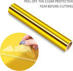 TECKWRAP Chrome Gold Adhesive Vinyl Bubble Free Permanent Vinyl 1ft x 5ft – - Image 2