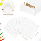 100PCS 4x6 Watercolor Paper Bulk, 140lb/300g Cold Press Thick Water Color Paper - Image 2