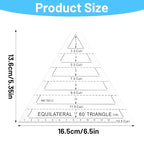Ymapinc 60 Degree Triangle Ruler - Image 2