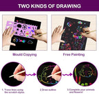 FUNNYB&G Rainbow Scratch Paper Art - Image 3