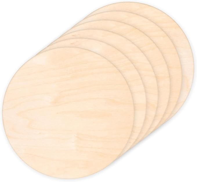 4 Pack Plywood Round Board for Crafts-18 x 18 Inch Circle Sheets - Image 2