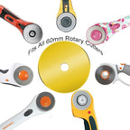 60mm Rotary Cutter Blades 5-Pack Titanium Replacement Blades Fits Fiskars - Image 4