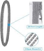50 Feet Stainless Steel Chains for Jewelry Making, Anezus Jewelry Chain Bulk - Image 3