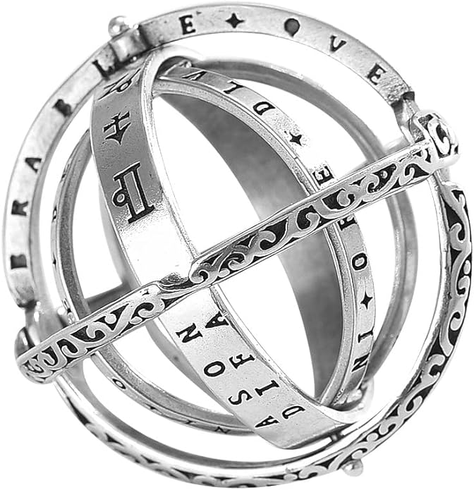 JAJAFOOK Astronomical Sphere Ball Deformation Ring Cosmic Finger Ring Lover by JAJAFOOK