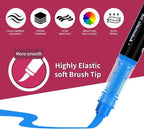 Acrylic Paint Markers 24 Colors, Water-Based No-Bleed Markers - Image 2