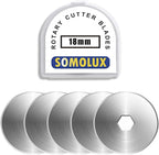 SOMOLUX 18mm Rotary Cutter Refill Blades 5 Pcs by SOMOLUX