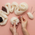 MECCANIXITY Wool Roving Yarn Soft Felting Wool 120g/4.23oz Pure Chunky Roving - Image 6