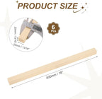 MECCANIXITY 6Pcs Basswood Sticks, 13/16" x 13/16" x 16" Square Wooden Dowel - Image 2