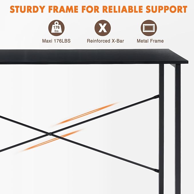 Sweetcrispy 44-Inch Small Computer Desk - Image 5