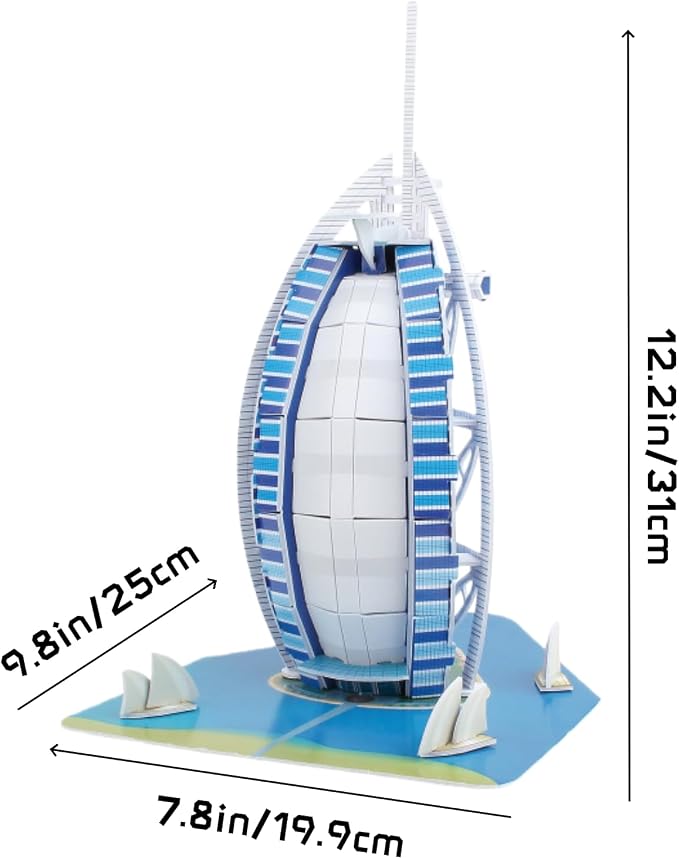 Architecture World Famous of 3D Puzzle.Build Your Own Collection of 17 Global - Image 2