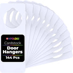Hygloss Cardstock Door Knob Hanger Blank White by HyglossProductsInc