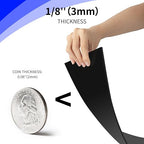 Art3d 1/8" Thick Plexiglass Sheets in Black - Image 3