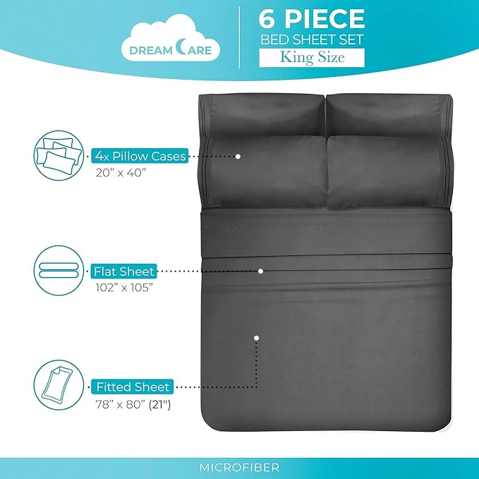 DREAMCARE Queen Sheet Set - Image 4
