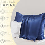 PROMEED 23 Momme Silk Pillowcases 2pcs Set, Mulberry Silk Pillow Case Set of 2 - Image 3