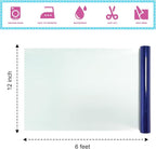 Sheet Metallic Foil Heat Transfer Vinyl Royal Blue 12Inch*6Ft Bundle Chrome HTV - Image 2