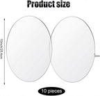 Yalikop 10 Pcs 10 Inch Acrylic Circle Blanks Clear Disc Round Transparent - Image 2