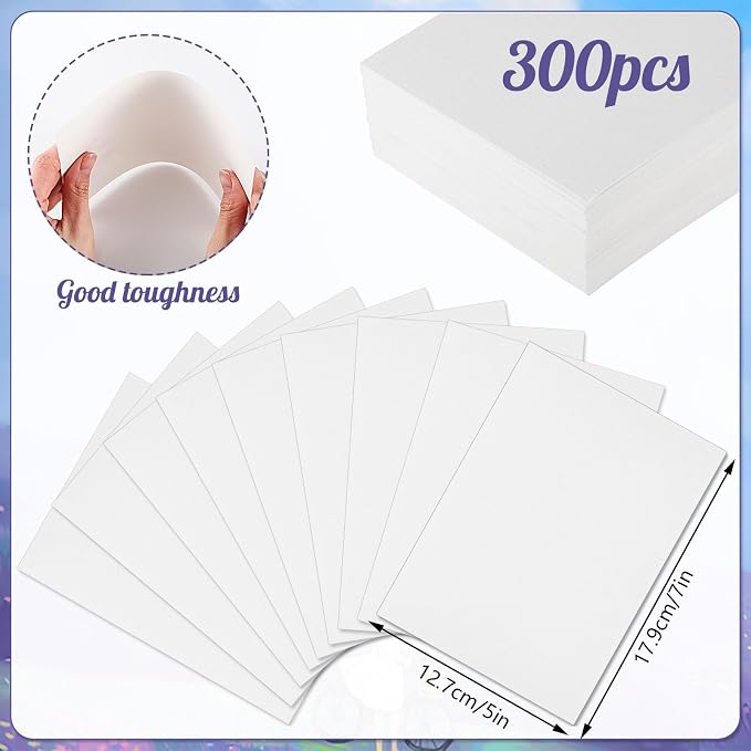 300 Sheets Watercolor Paper, 140 lb/300 GSM Cold Press Watercolor Paper Bulk - Image 2