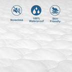 Twin Extra Long Mattress Pad Waterproof Protector, Twin XL Mattress Protector - Image 3