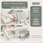 Blank Mylar Stencil Sheets, 10 Pack 12 x 12 Inch, 7 Mil Milky Translucent PET - Image 6