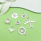 Valentine's Day Heart Charms Set, Decorative Rose and Flower Designs - Image 3