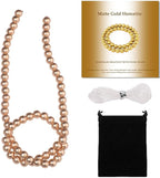 6mm Matte Gold Hematite Bead, 15-Inch Matte Round Loose Stone Beads by THRELE