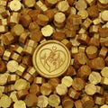300Pcs Gold Sealing Wax Beads, Vintage Wax Seal Beads by Unknown