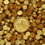 300Pcs Gold Sealing Wax Beads, Vintage Wax Seal Beads by Unknown