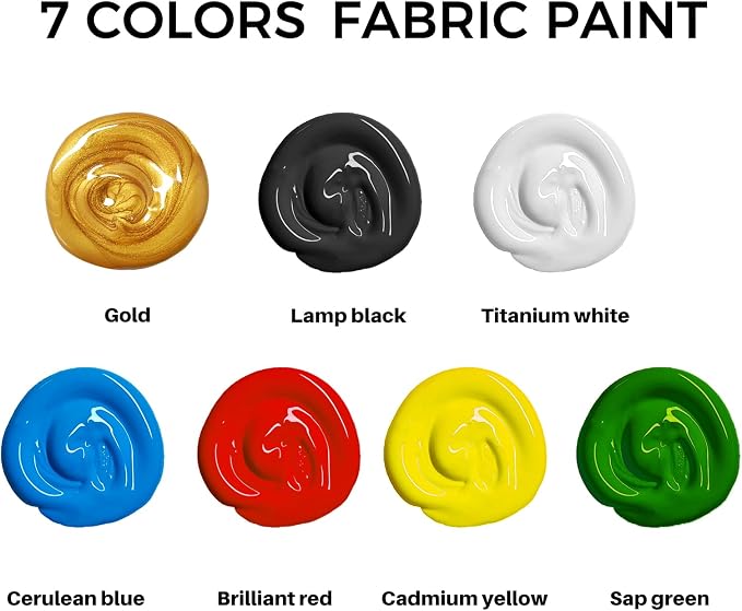 Artecho Gold Fabric Paint, 250 ml / 8.45 oz Permanent Clothing Paint - Image 2