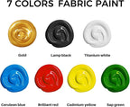 Artecho Sap Green Fabric Paint, 250 ml / 8.45 oz Permanent Clothing Paint - Image 2