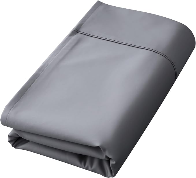 Cotton Flat Sheets Only, 600 TC 100% Cotton Flat Sheet Top Sheet Only, Twin by ShunjieHome