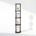 Furinno Turn-N-Tube Storage Shelves, 5-Tier Book Shelf, Corner Shelf, Toolless - Image 7