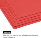 MECCANIXITY EVA Foam Sheets Red 35.4 Inch x 19.7 Inch 2mm Thick Crafts Foam - Image 5