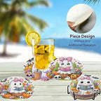 8 Pack Diamond Art Coasters, Halloween Ghost Diamond Painting Coasters Kits | - Image 4