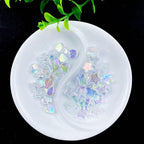 Jmassyang 600 PCS Acrylic Heart Star Shape Beads Clear AB Assortments Flat - Image 7