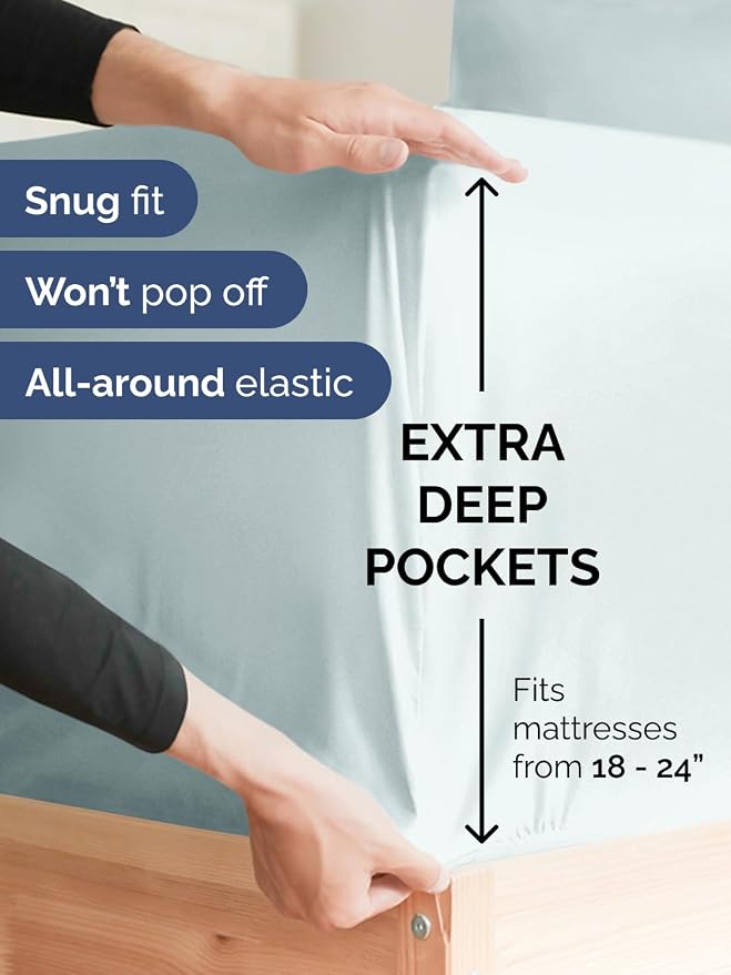 Extra Deep Split King Sheet Set - Image 3
